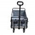 INTEXCA Mini Foldable Multi-Function Wagon for Shopping, Travel - Grey 